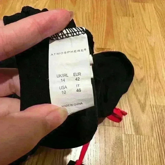 Atmosphere Long Sleeve Black Workout Top Size 10 - Picture 3 of 16